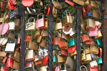 love locks near Vienna / Austria