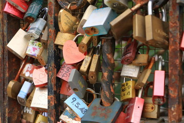 love locks near Vienna / Austria