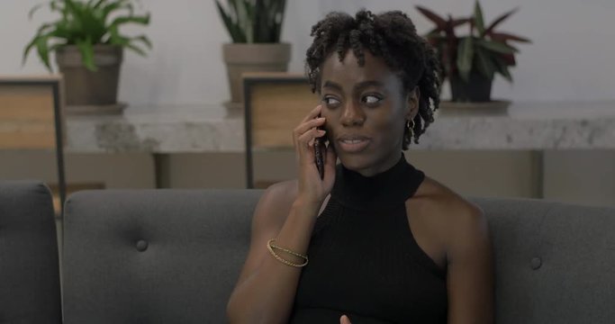 Diverse Woman Talking on Phone