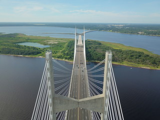 Obraz premium Dames Point Bridge, Over