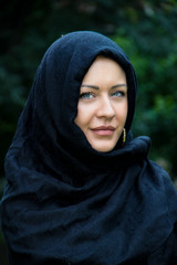 Muslim lady in scarf