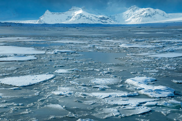 Jokulsarlon glacier lagoon. Iceland