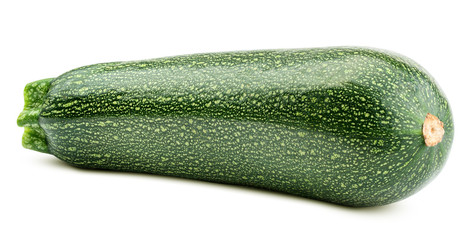 zucchini isolated on white background, clipping path, full depth of field