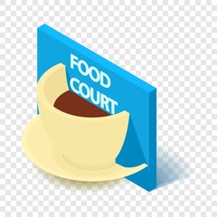 Coffee sign icon. Isometric illustration of coffee sign vector icon for web