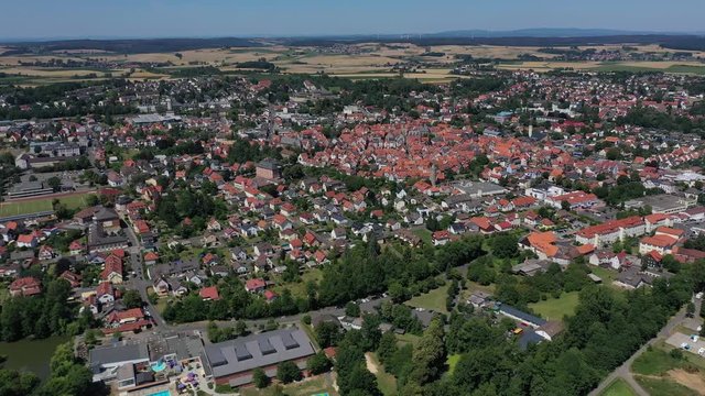 Alsfeld in Hessen aus der Luft