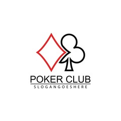 Poker Club Logo Design for Casino Business, Gamble, Card Game, Speculate, etc