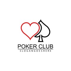 Poker Club Logo Design for Casino Business, Gamble, Card Game, Speculate, etc