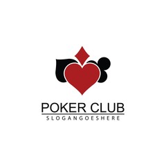 Poker Club Logo Design for Casino Business, Gamble, Card Game, Speculate, etc