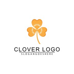 Fototapeta premium Clover leaf logo icon design template vector
