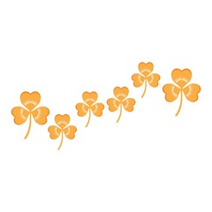 Clover leaf logo icon design template vector