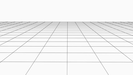 Obraz premium Abstract digital landscape. Wireframe landscape background. 3d futuristic vector illustration.