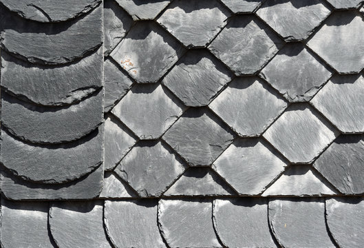 Facade covered in slate