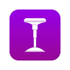 Bar stool icon digital purple for any design isolated on white vector illustration