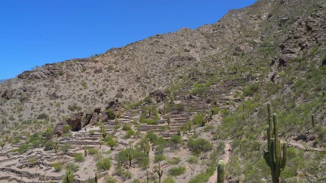 Tourists visiting the famous Quilmes ruins at route 40