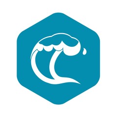 Ocean or sea wave icon. Simple illustration of ocean or sea wave vector icon for web