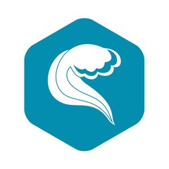 Ocean or sea wave icon. Simple illustration of ocean or sea wave vector icon for web