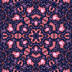 Geometric abstract seamless pattern with 3d relief effect