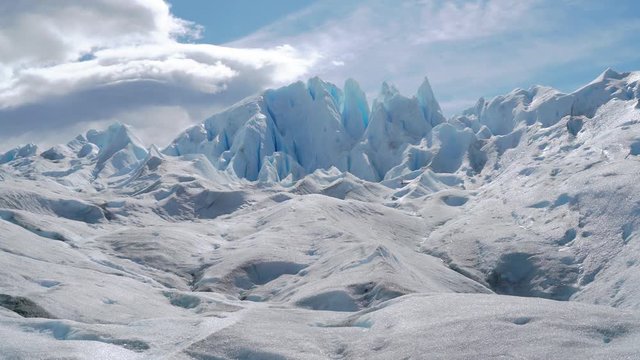 On top of the Perito Moreno glacier near the town of El Calafate