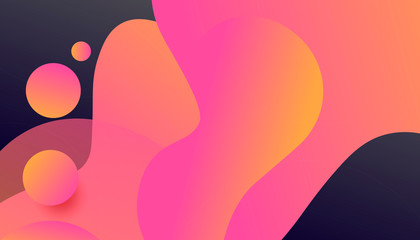 Diseño abstracto de fondo orgánico colorido con degradado neón para presentación.