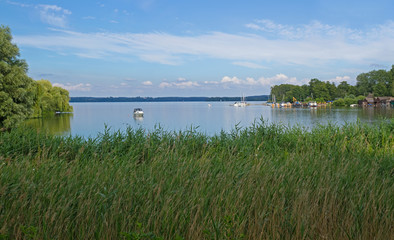 Burggarten von Schloss Schwerin in Mecklenburg-Vorpommern, Deutschland