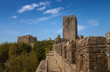 The City Wall of Obidos, Obidos, Portugal