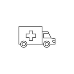 Ambulance, car icon. Element of medicine icon. Thin line icon