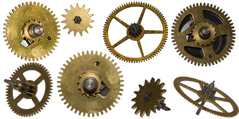 tiny watch gears collection of 8