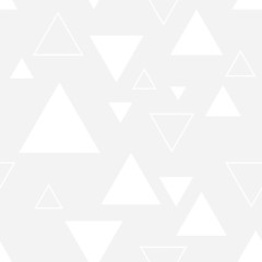 Seamless subtle gray triangles abstract background vector