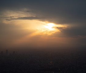 Sunset over Tokyo