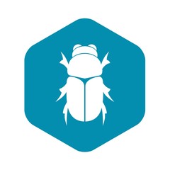 Chafer beetle icon. Simple illustration of chafer beetle vector icon for web
