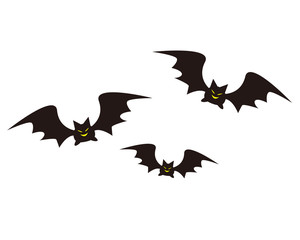 蝙蝠　コウモリ　ハロウィン　夜