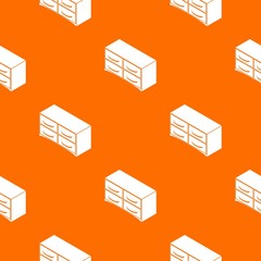 Chest of drawers pattern vector orange for any web design best