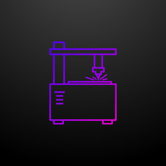 Laser machine nolan icon. Elements of laser set. Simple icon for websites, web design, mobile app, info graphics
