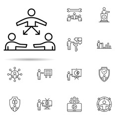 Group, leadership, organized icon. Universal set of professional seo for website design and development, app development