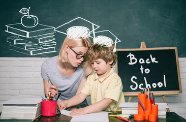 Elementary school - education and learning child concept. Concept of education and teaching....