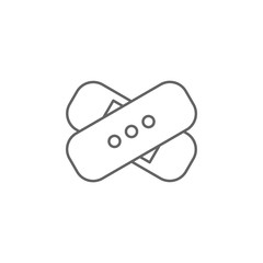 Band aid, healthcare icon. Element of medicine icon. Thin line icon