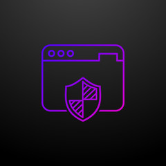 Internet security outline nolan icon. Elements of security set. Simple icon for websites, web design, mobile app, info graphics