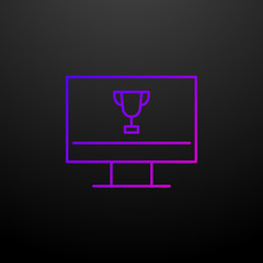 Cup monitor nolan icon. Elements of seo and online marketing set. Simple icon for websites, web design, mobile app, info graphics