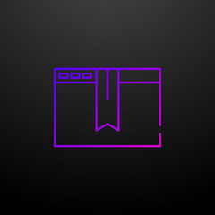 Web browser bookmark nolan icon. Elements of seo and online marketing set. Simple icon for websites, web design, mobile app, info graphics
