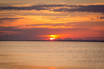 Watching an amazing sunset in Florida's panhandle