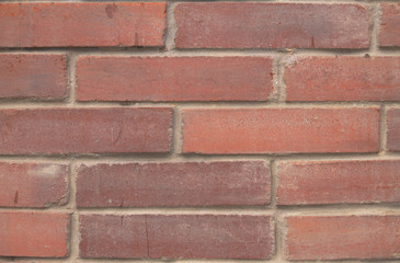 Brick wall for housing construction in Colombia and the world.