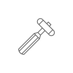 Reflex hammer, tools icon. Element of medicine icon. Thin line icon