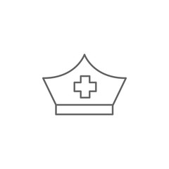 Medical cap, nurse icon. Element of medicine icon. Thin line icon