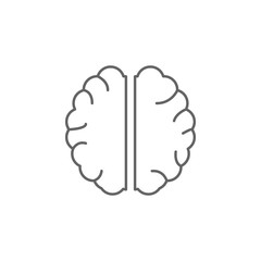 Brain, body organ icon. Element of medicine icon. Thin line icon