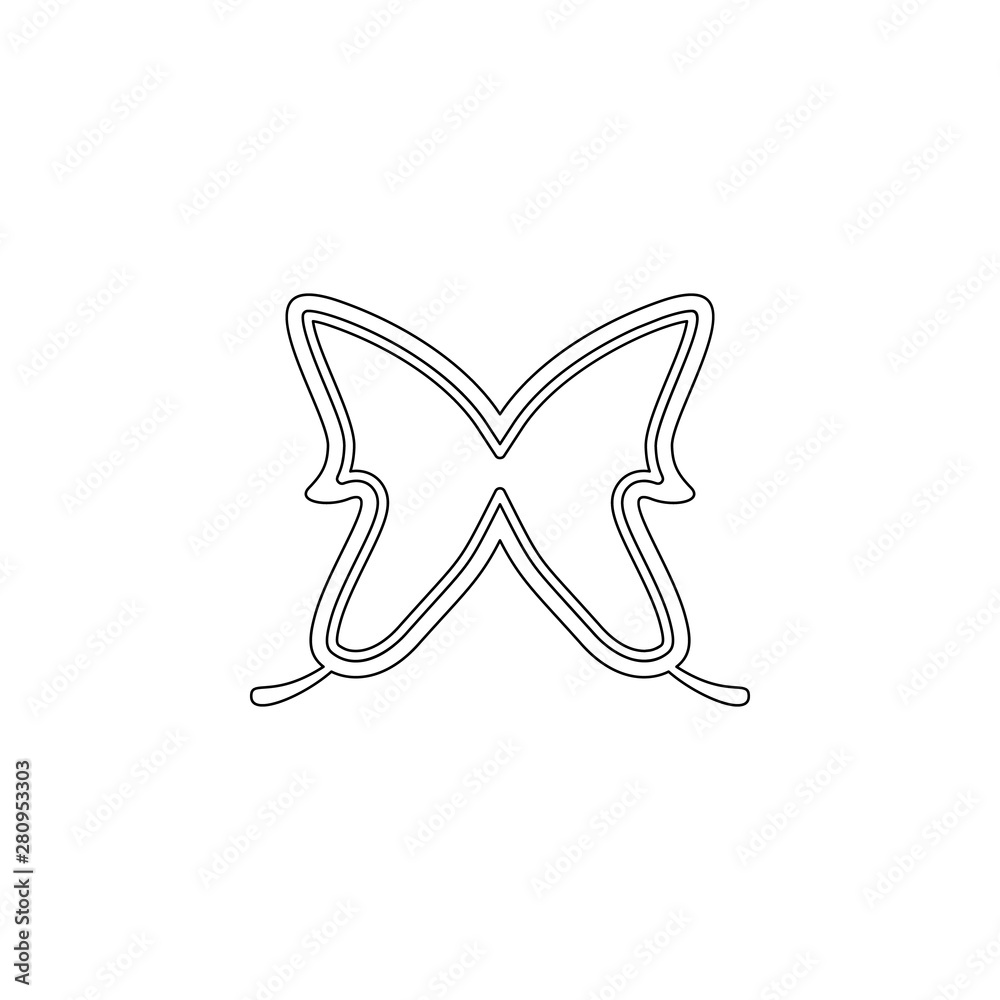 Aufkleber butterfly icon. element of web for mobile concept and web apps icon. outline, thin line icon for web