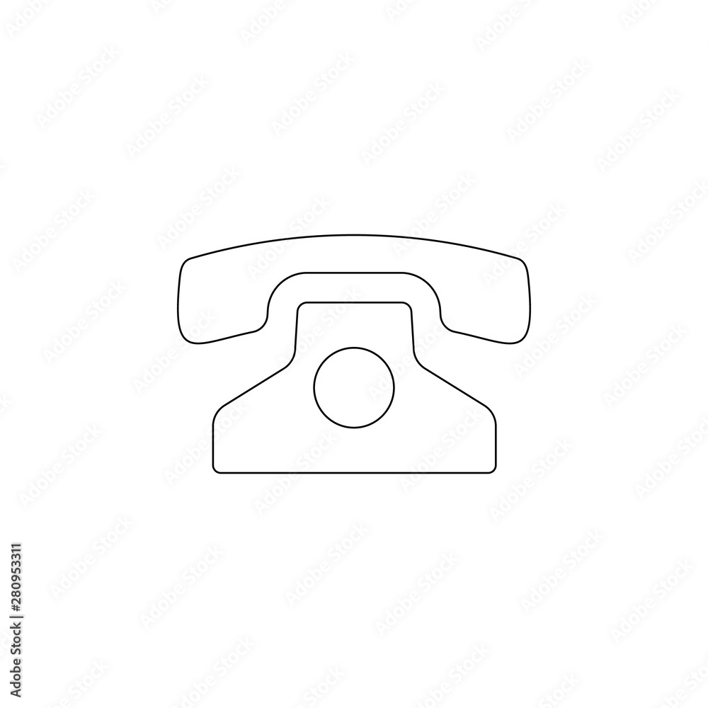 Aufkleber old phone icon. element of web for mobile concept and web apps icon. outline, thin line icon for web