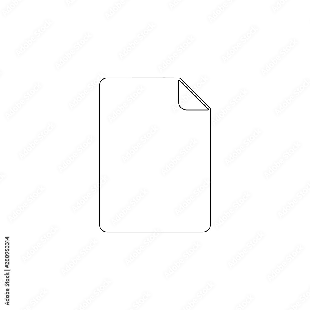 Aufkleber paper icon. element of web for mobile concept and web apps icon. outline, thin line icon for website