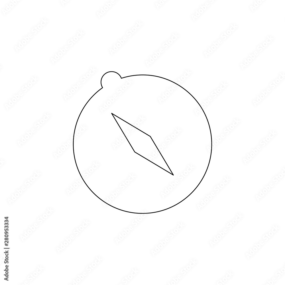 Aufkleber compass icon. element of web for mobile concept and web apps icon. outline, thin line icon for websi
