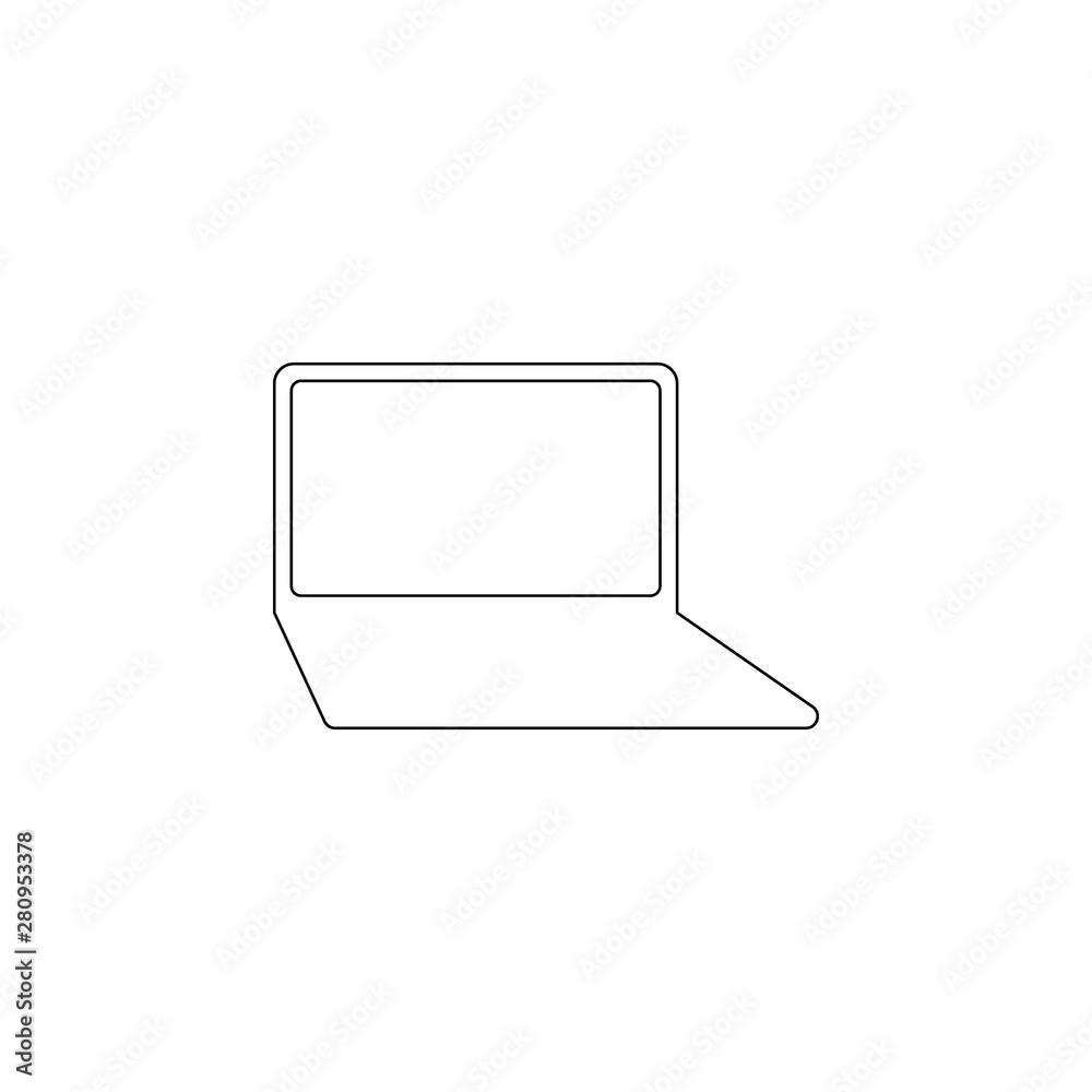 Aufkleber a laptop icon. element of web for mobile concept and web apps icon. outline, thin line icon for webs