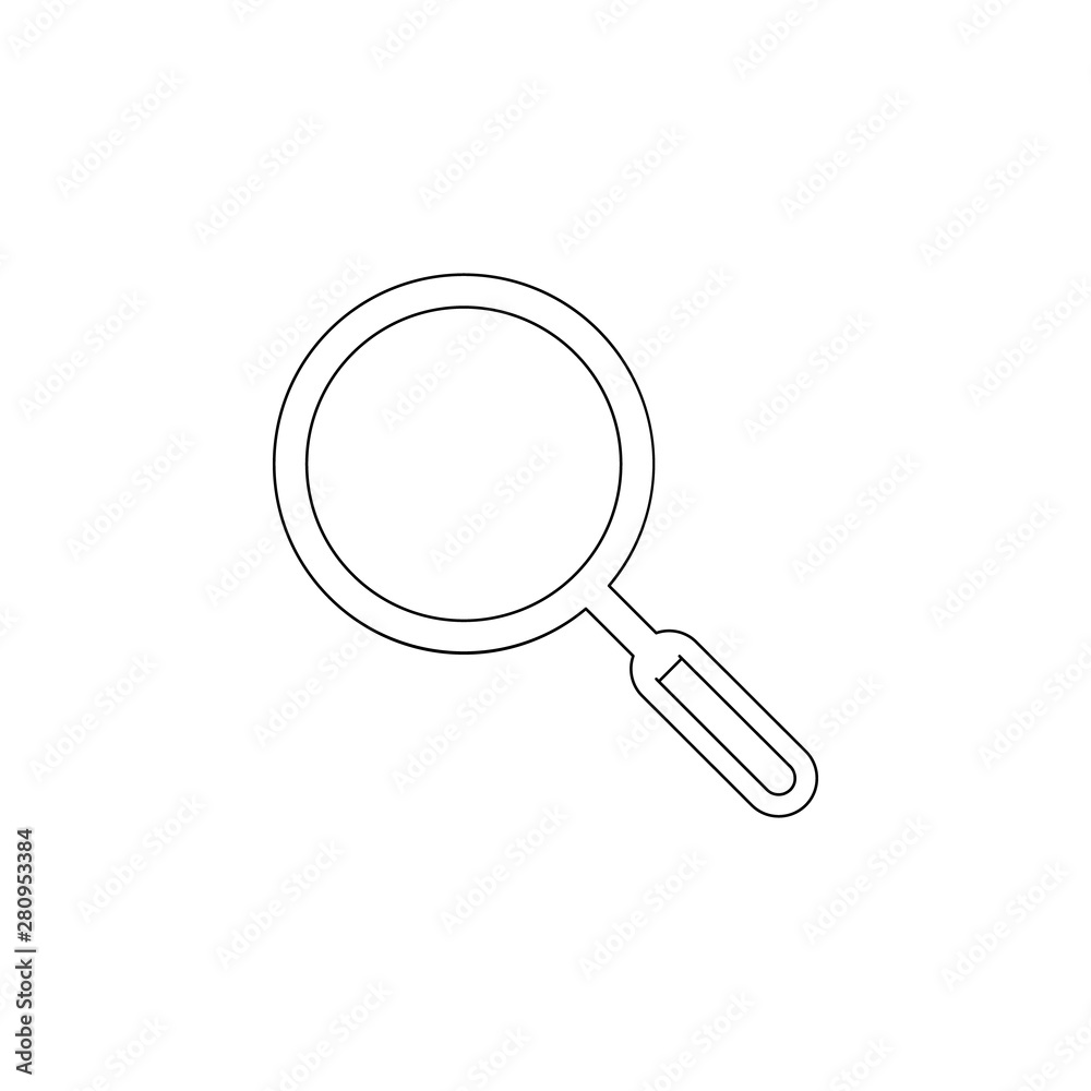 Aufkleber magnifier icon. element of web for mobile concept and web apps icon. outline, thin line icon for web
